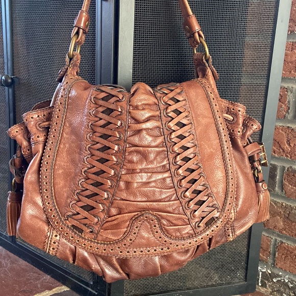 Lockheart Genuine Leather Brown Handbag Numbered - Picture 2 of 8